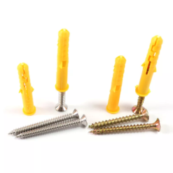 Set 10 Vít + Nở 6 Nhựa Giá Rẻ, Vít Sắt Kèm Nở Vàng 6, Nở Nhựa Đóng Tường, Phù Hợp Lỗ Khoan 6. TakyShop 5080_VIt_No_Re 4 vit inox no vang 4